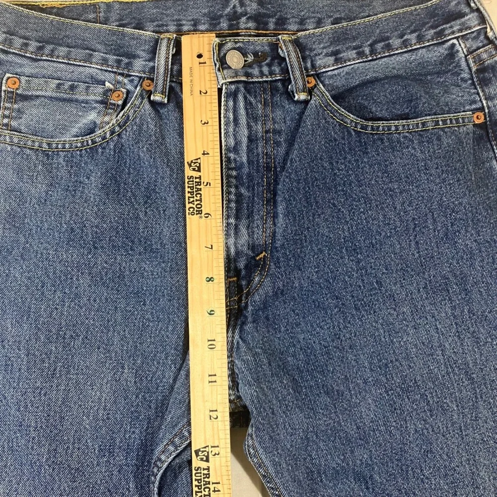 Levis 505 Regular Fit Straight Leg Mens Jeans Blue Medium Wash 34x32 00505-4886